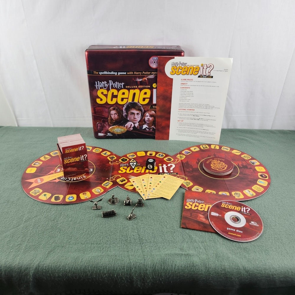 Harry Potter Scene it? Deluxe Edition DVD Game Collectors Tin Box Complete